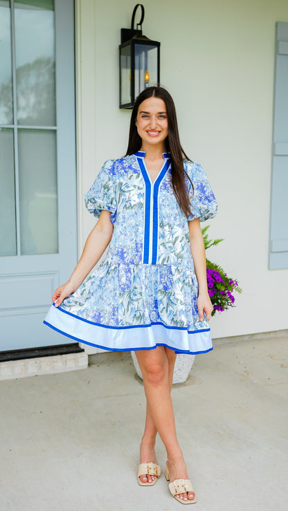 Never Say Never Blue Dress