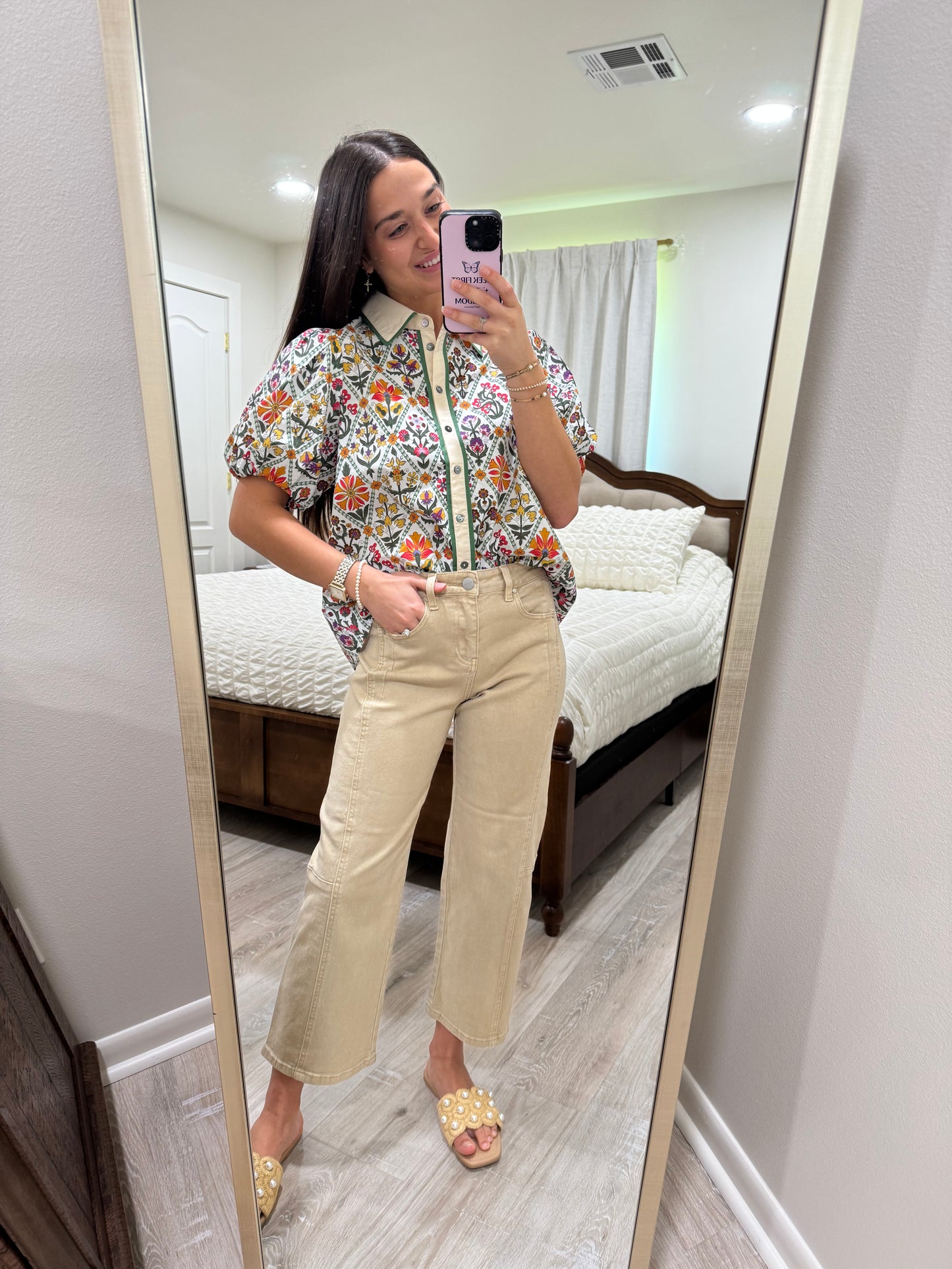 Clear It Up Latte Jeans