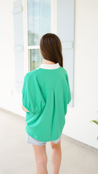 Style and Simplicity Green Top