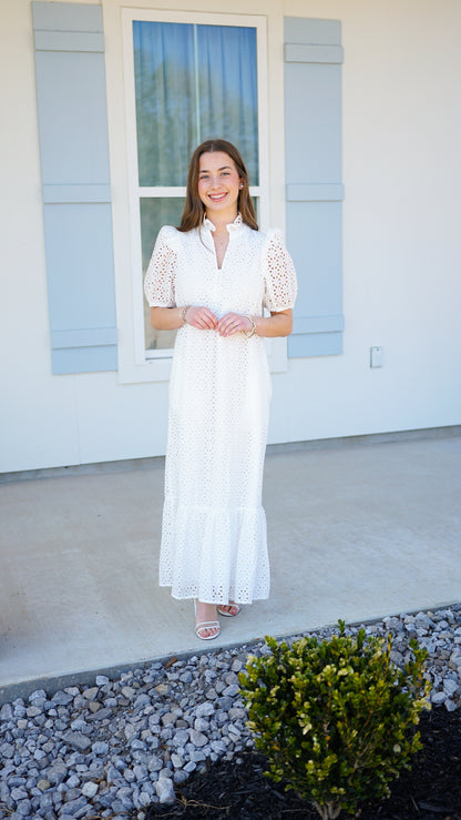 Lean Into Love White Midi