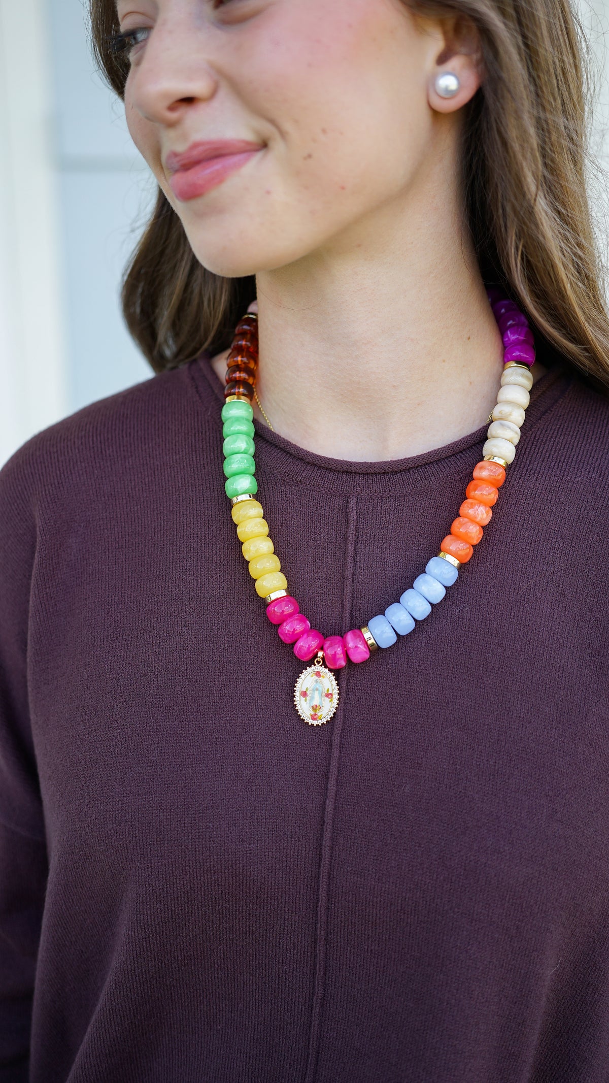 Queen Of Heaven Beaded Necklace