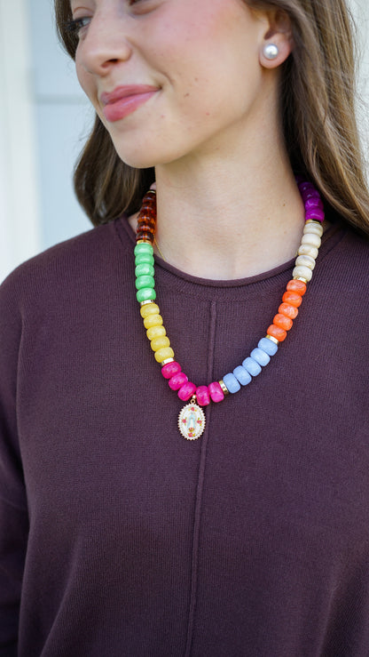 Queen Of Heaven Beaded Necklace