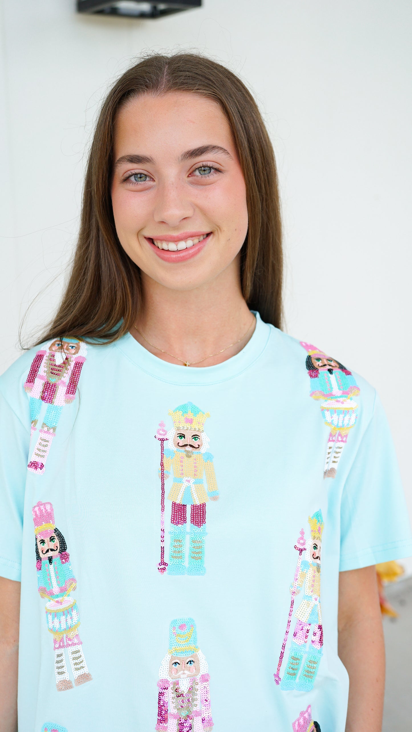 Mint Sequin Nutcracker Top