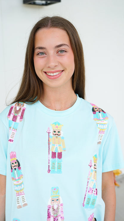 Mint Sequin Nutcracker Top