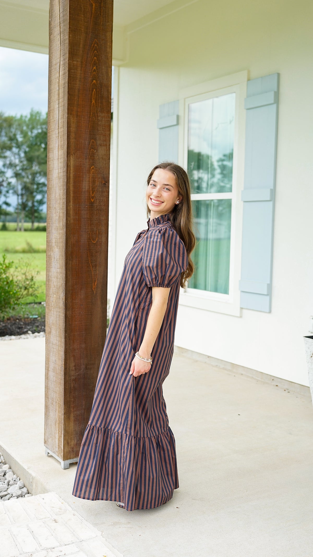 Stripe City Midi Dress