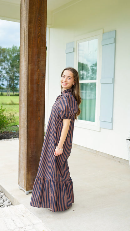 Stripe City Midi Dress