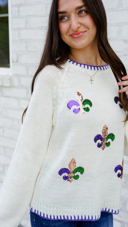 Fleur De Lis Sweater