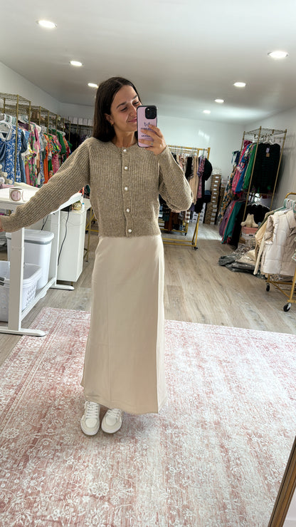 Champagne Time Midi Skirt