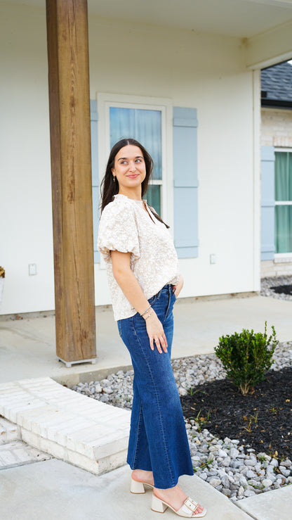 Grace Upon Grace Cream Top