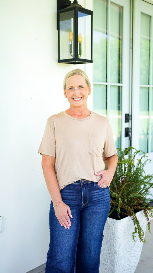 Back To The Basics Tan Top