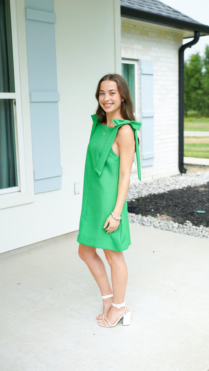 Beauty and Bows Green Dress