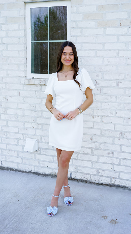 Classy In White Dress