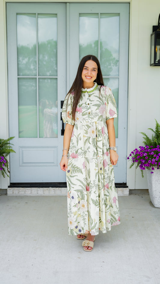 Let Go and Let God Cream Dress