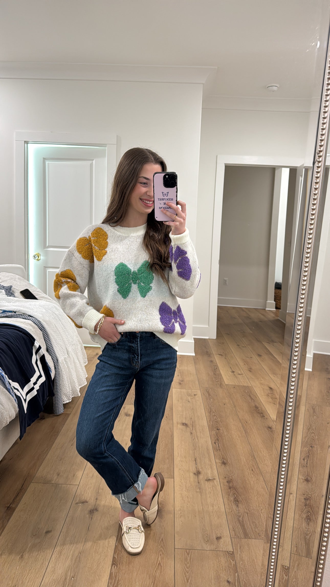 Bows and Beads Sweater