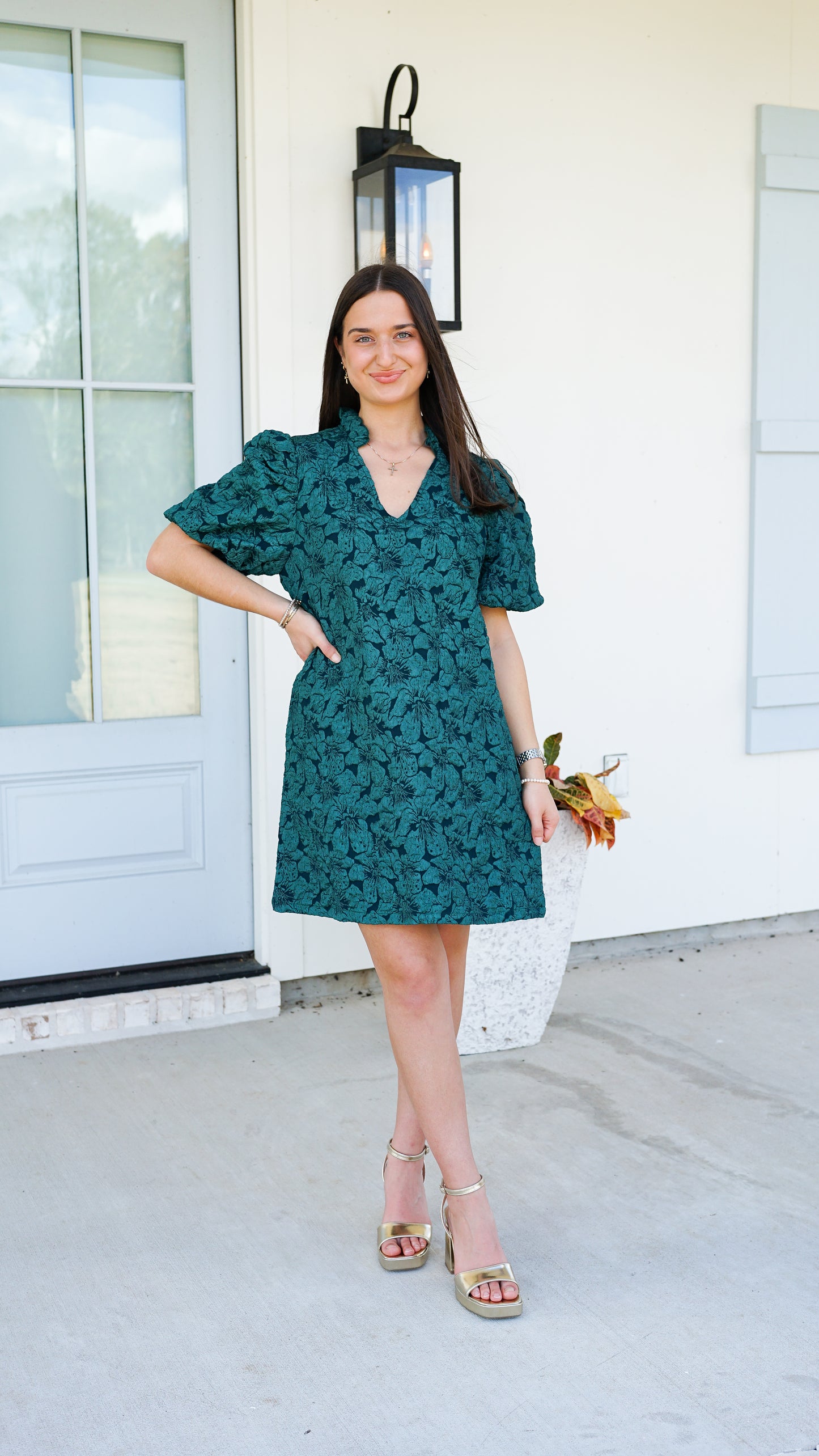 Cheerful Feelings Green Dress