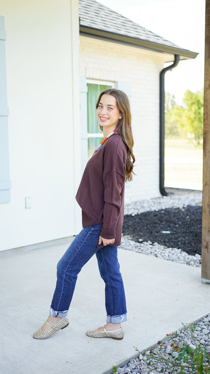 Nothing Like It Brown Sweater