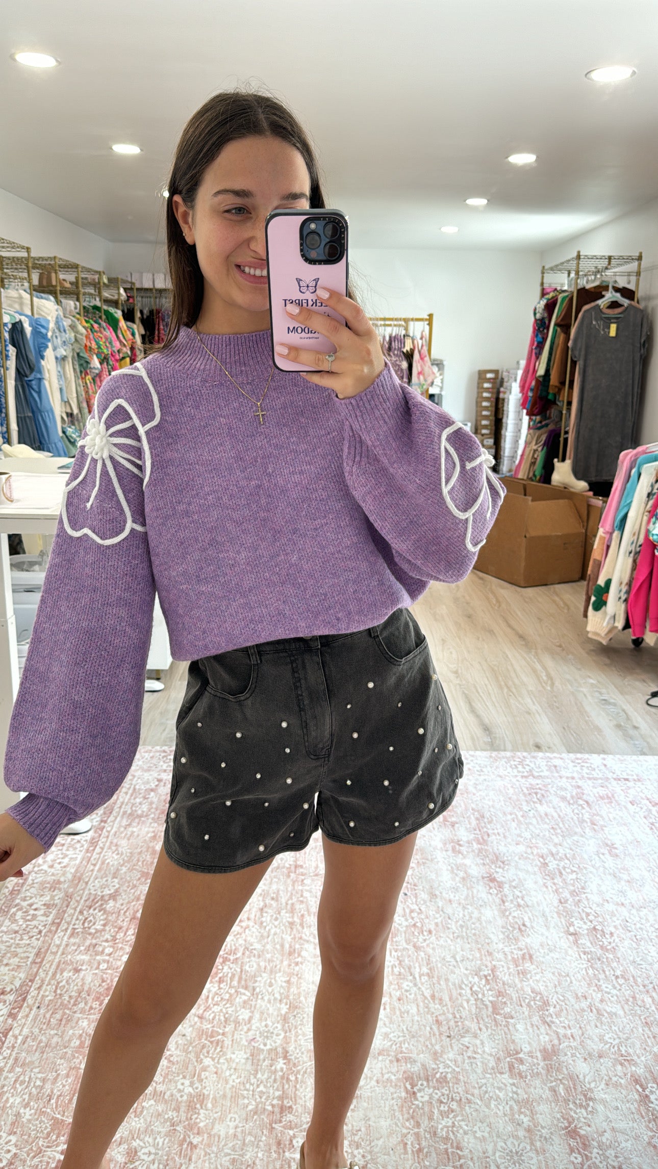 Pretty In Purple Sweater