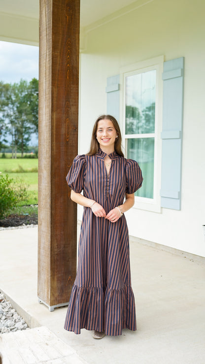 Stripe City Midi Dress