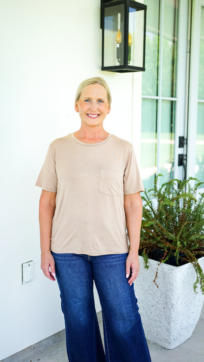 Back To The Basics Tan Top