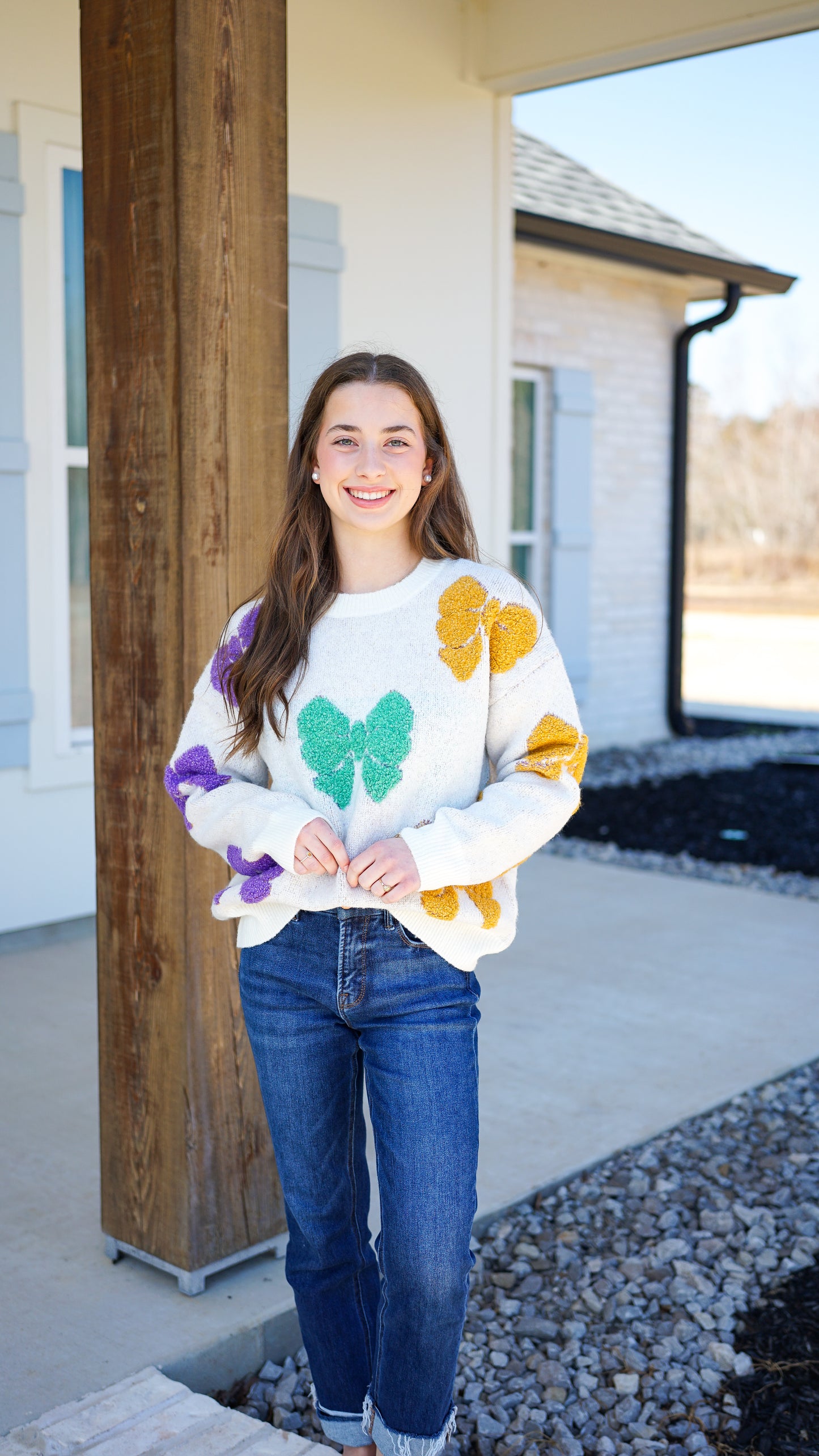 Bows and Beads Sweater