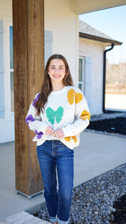 Bows and Beads Sweater