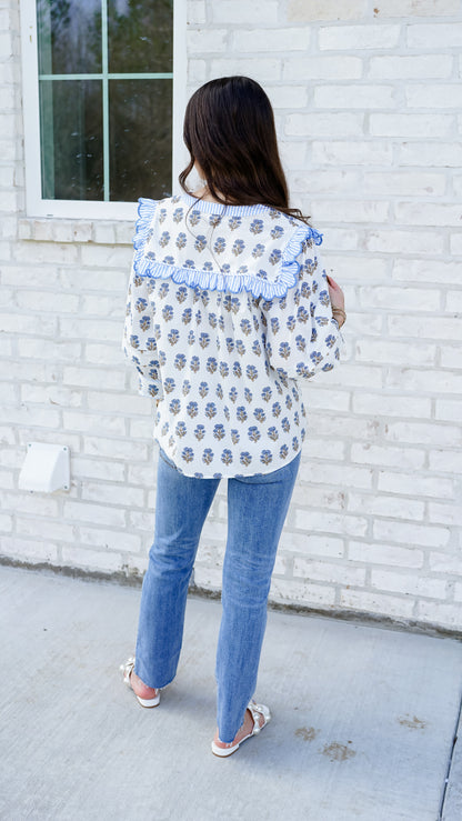 Live a Little Blue Top