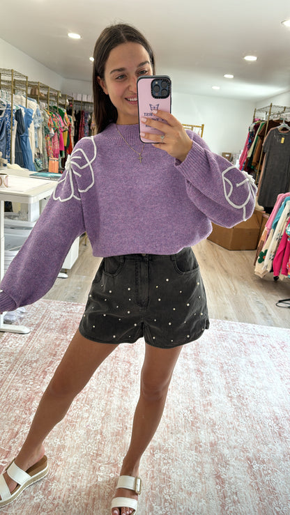 Pretty In Purple Sweater