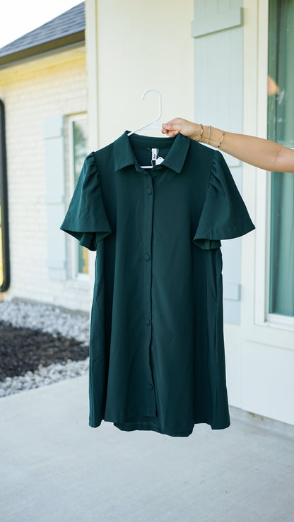 Keep It Classy Emerald Dress