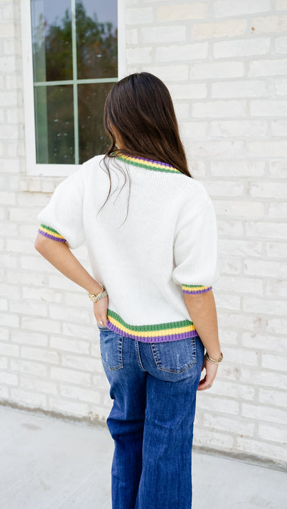 Bows and Beads Sweater