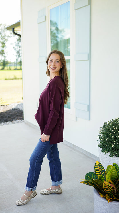 Nothing Like It Wine Sweater