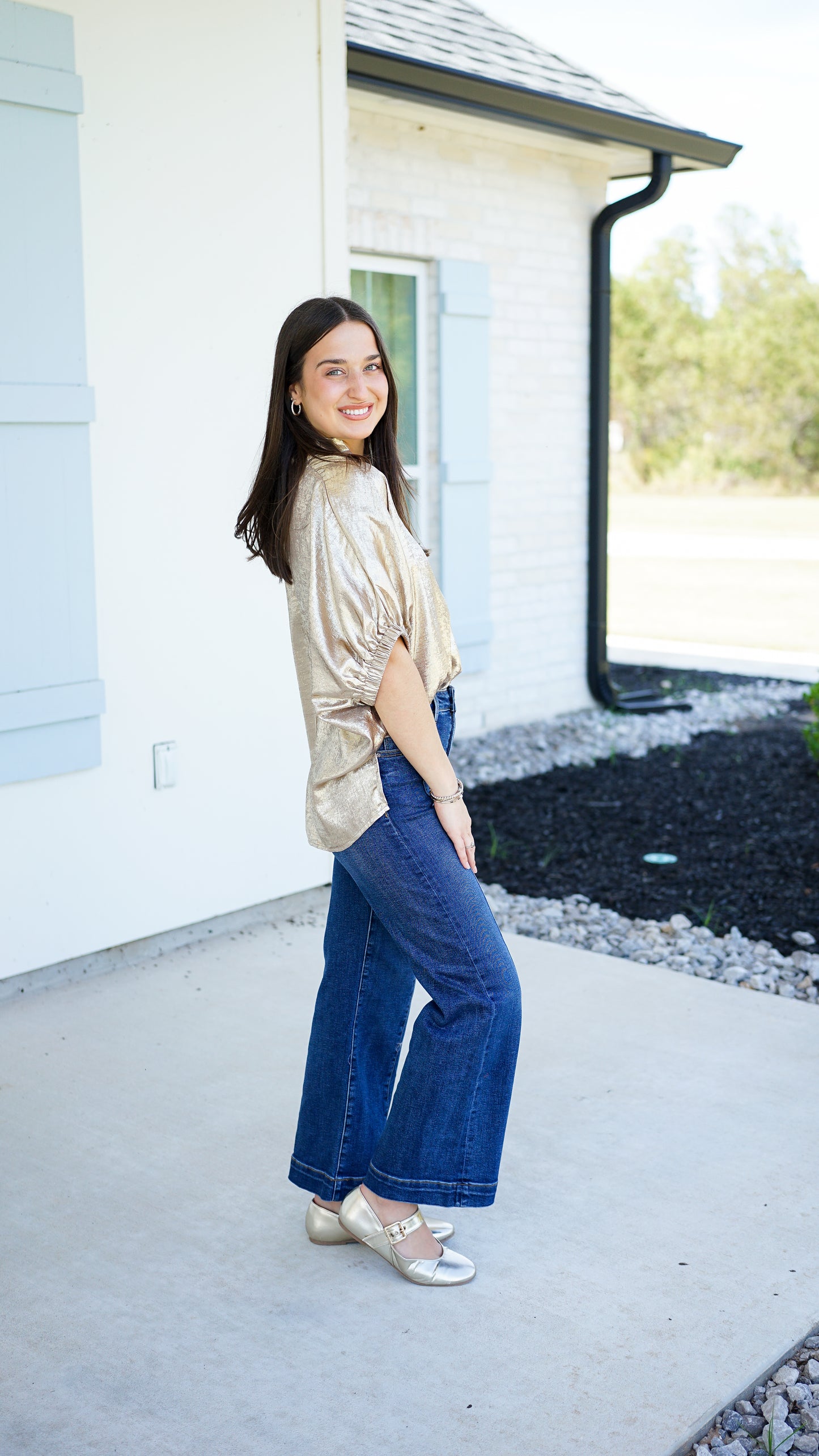 Sweet Shimmer Gold Top