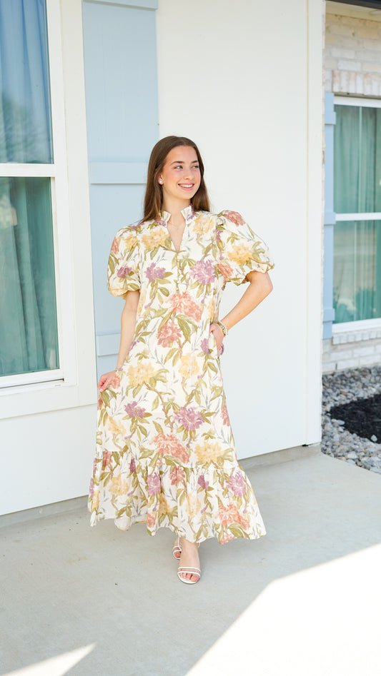 Dwell In Him Mauve Midi Dress