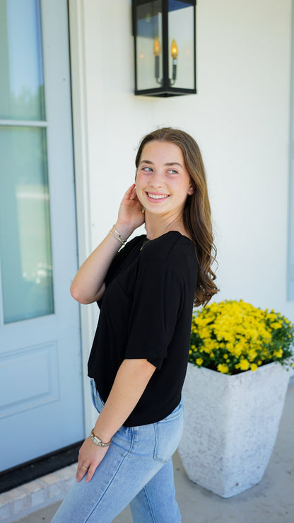Simple as Can Be Black Top