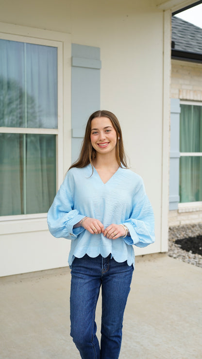 Don’t Overthink It Blue Top