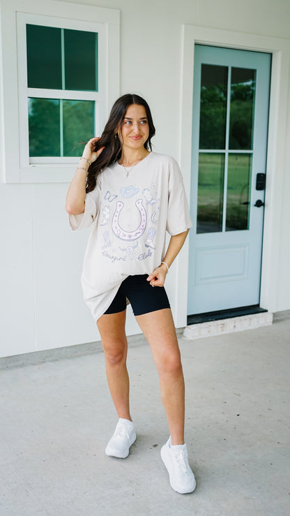 Cowgirl Club Oversized Tee