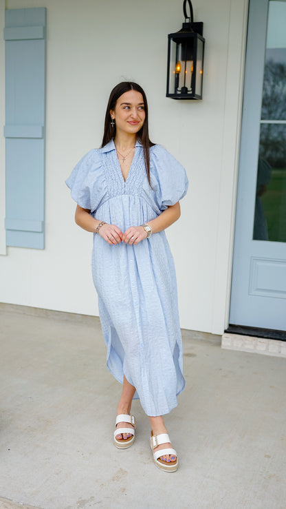 Epitome of Class Blue Dress