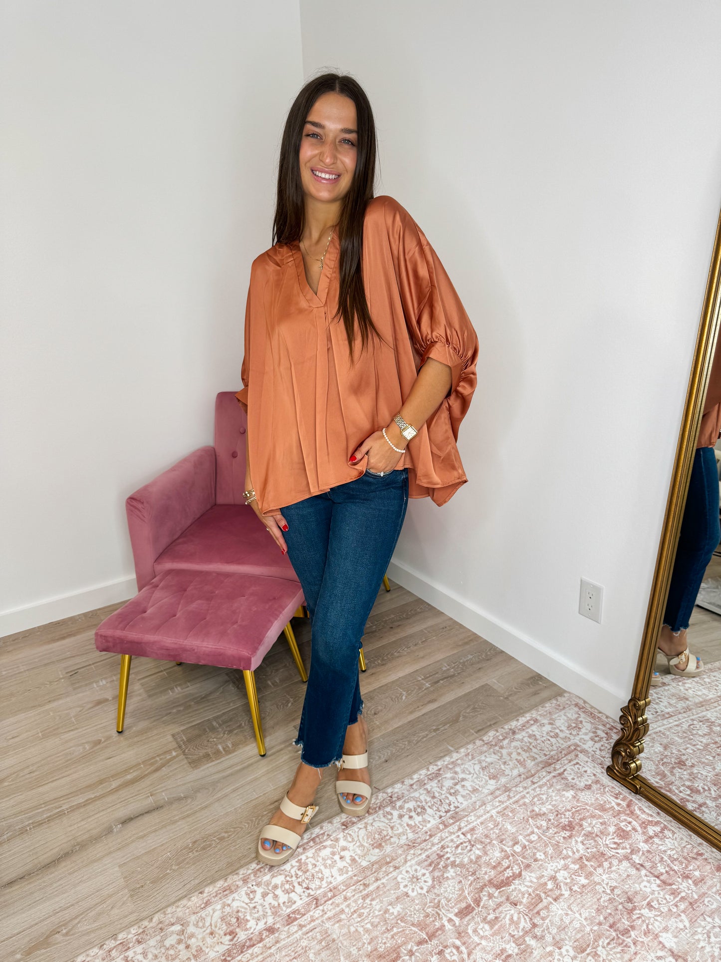 Back To The Basics Desert Rose Top