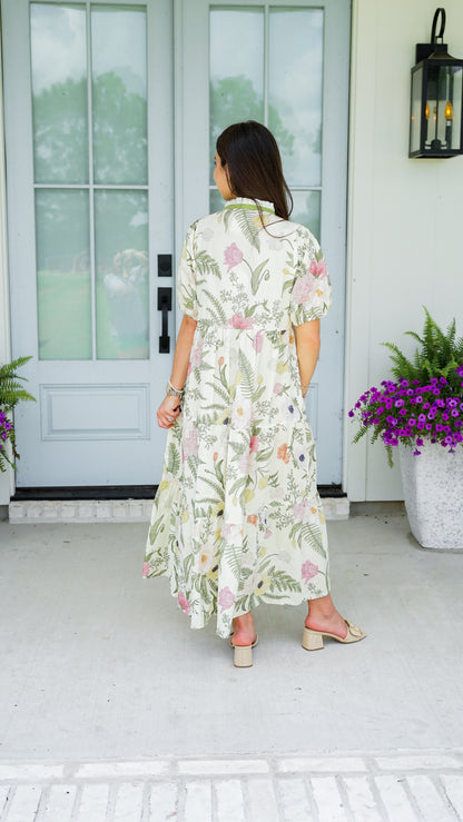 Let Go and Let God Cream Dress