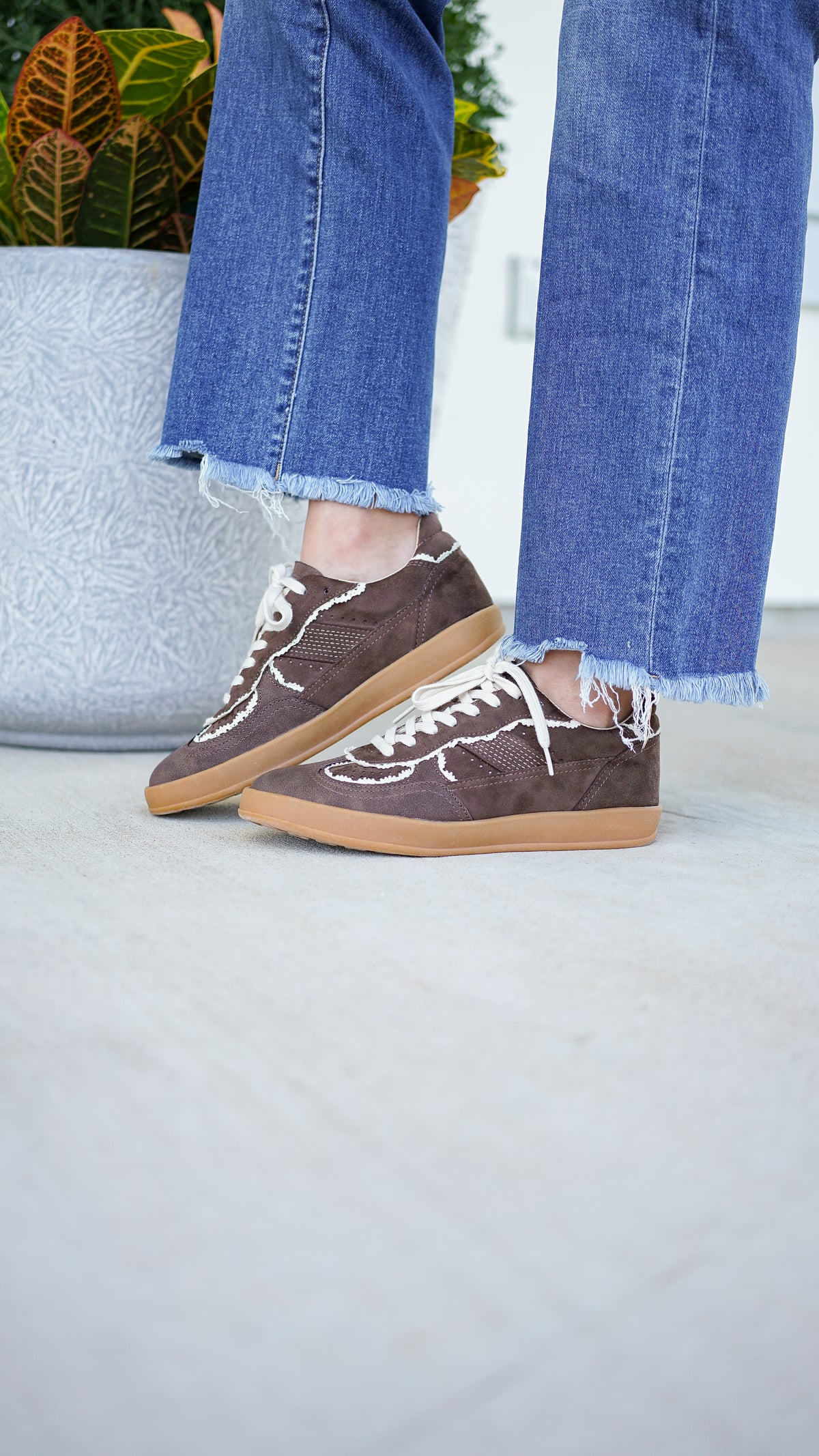 Chocolate Lace Sneakers