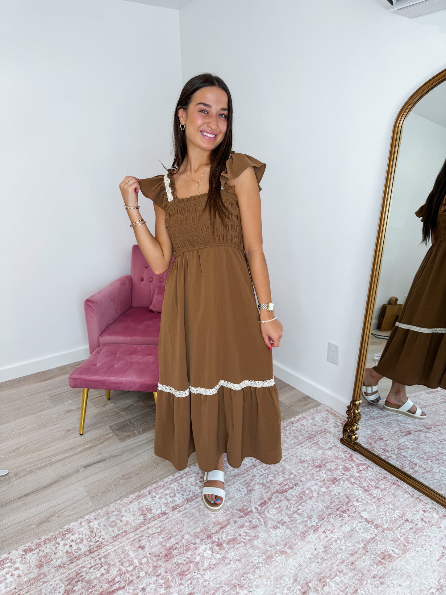 Mocha Moment Midi Dress