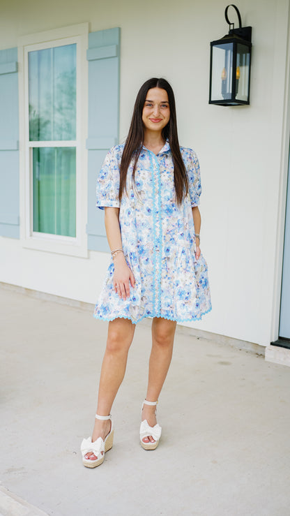 Blessings on Blessings Blue Dress