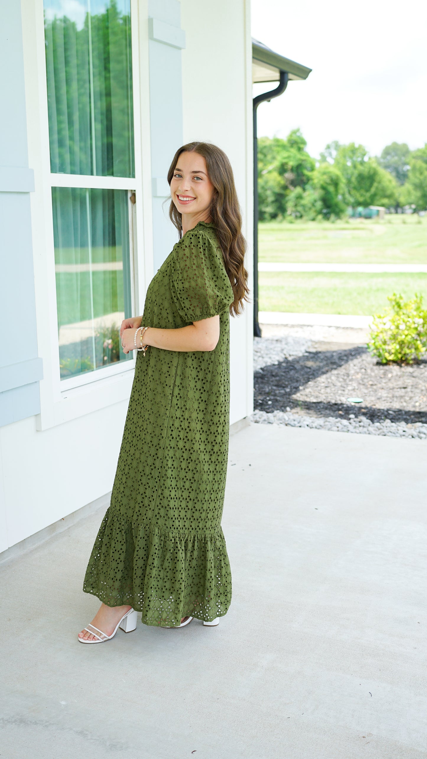 Lean Into Love Olive Midi